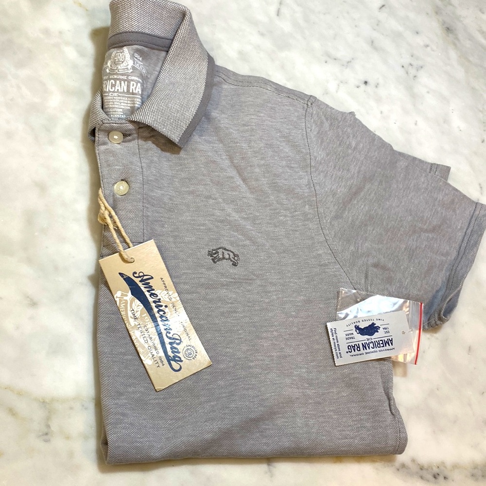 American rag men’s polo hundred percent cotton made in Pakistan size medium